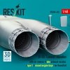 RESKIT RSU48-0426 B-1B Lancer nacelles with air intakes & late exhaust nozzles (type 1) (сlosed engine bays) for Revell kit (3D Printed) (1/48)